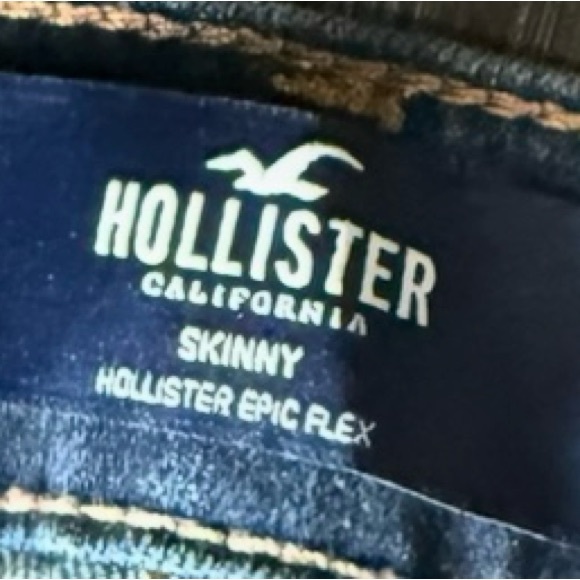 Hollister Men's Dark Blue Straight Jeans - Picture 2 of 12